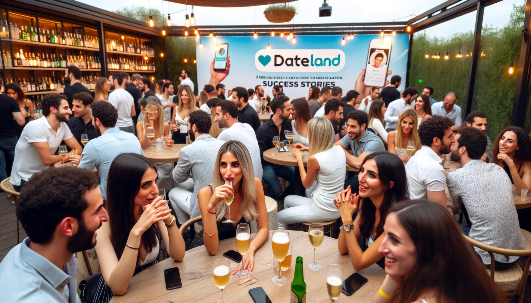 ישראלים מחפשי זוגיות נפגשים באירוע של אפליקציית דייטלנד
