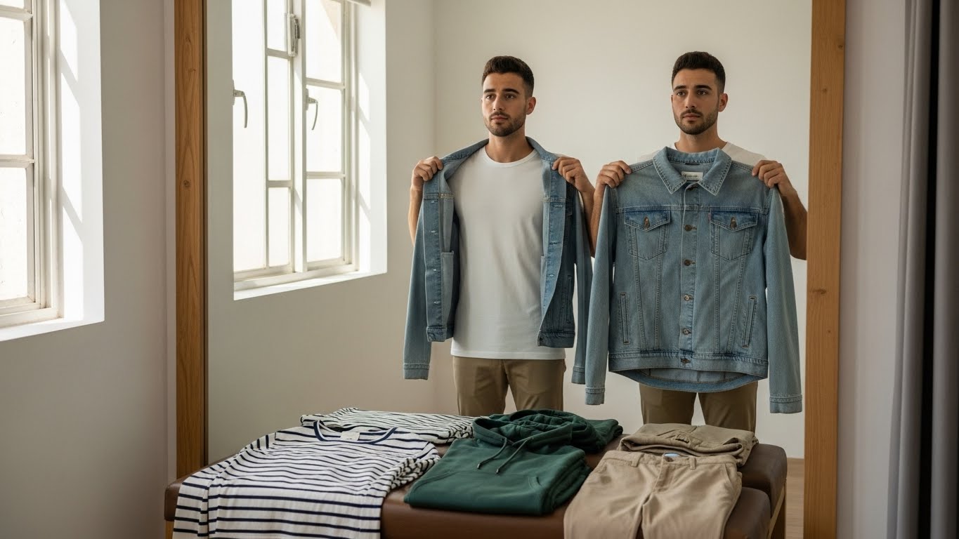 הכנת בגדים מגוונים לצילום פרופיל - מקז'ואל לאלגנטי