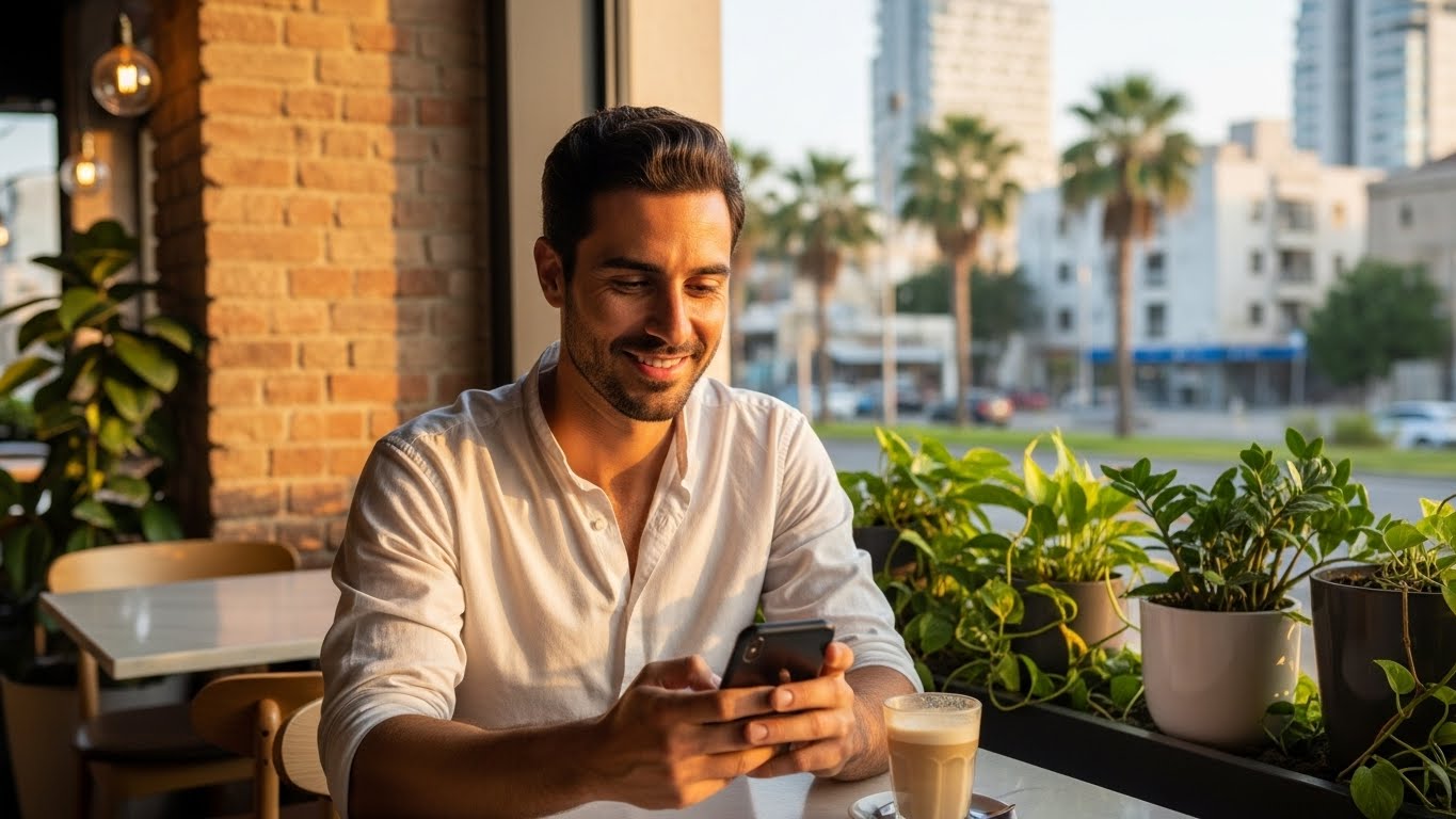 הצלחה באפליקציות הכרויות מתחילה בצילום מקצועי לאפליקציות דייטינג נכון