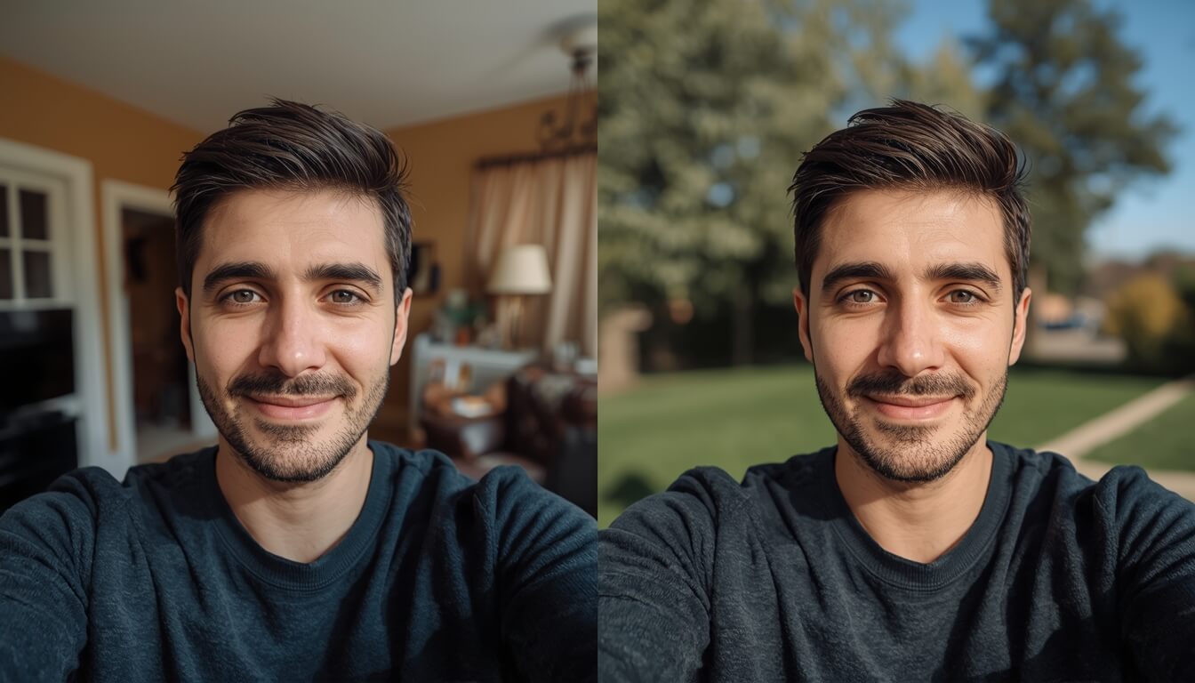 השוואת תמונות לפני ואחרי צילום מקצועי לטינדר - שיפור איכות דרמטי