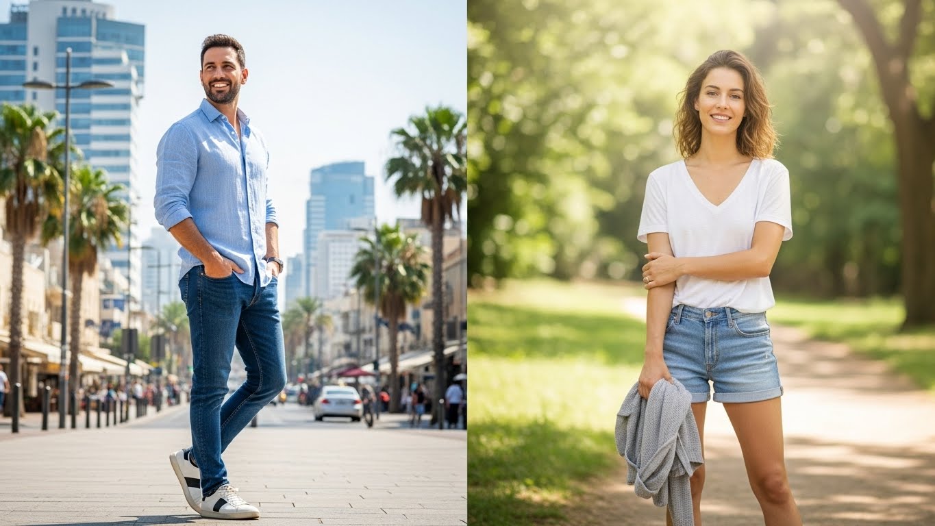 התאמת הלבוש למיקום - אותם עקרונות, ביטויים שונים