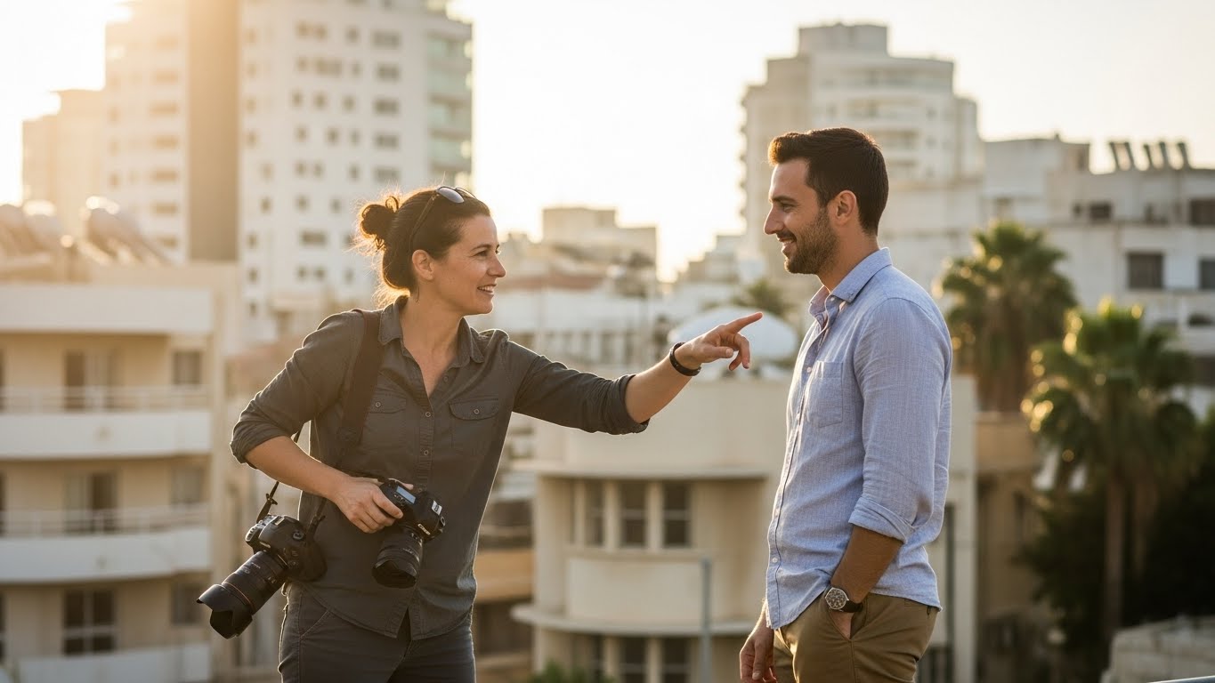 ליווי מקצועי במהלך הצילום - הכוונה לפוזות ותנוחות מנצחות