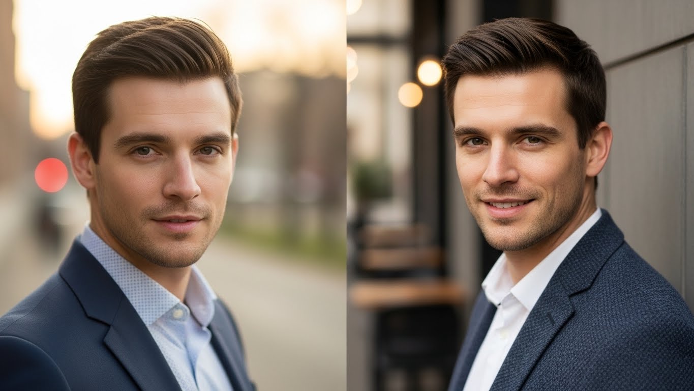 לפני ואחרי צילום מקצועי לאתרי הכרויות - אותו גבר, תוצאות שונות לחלוטין