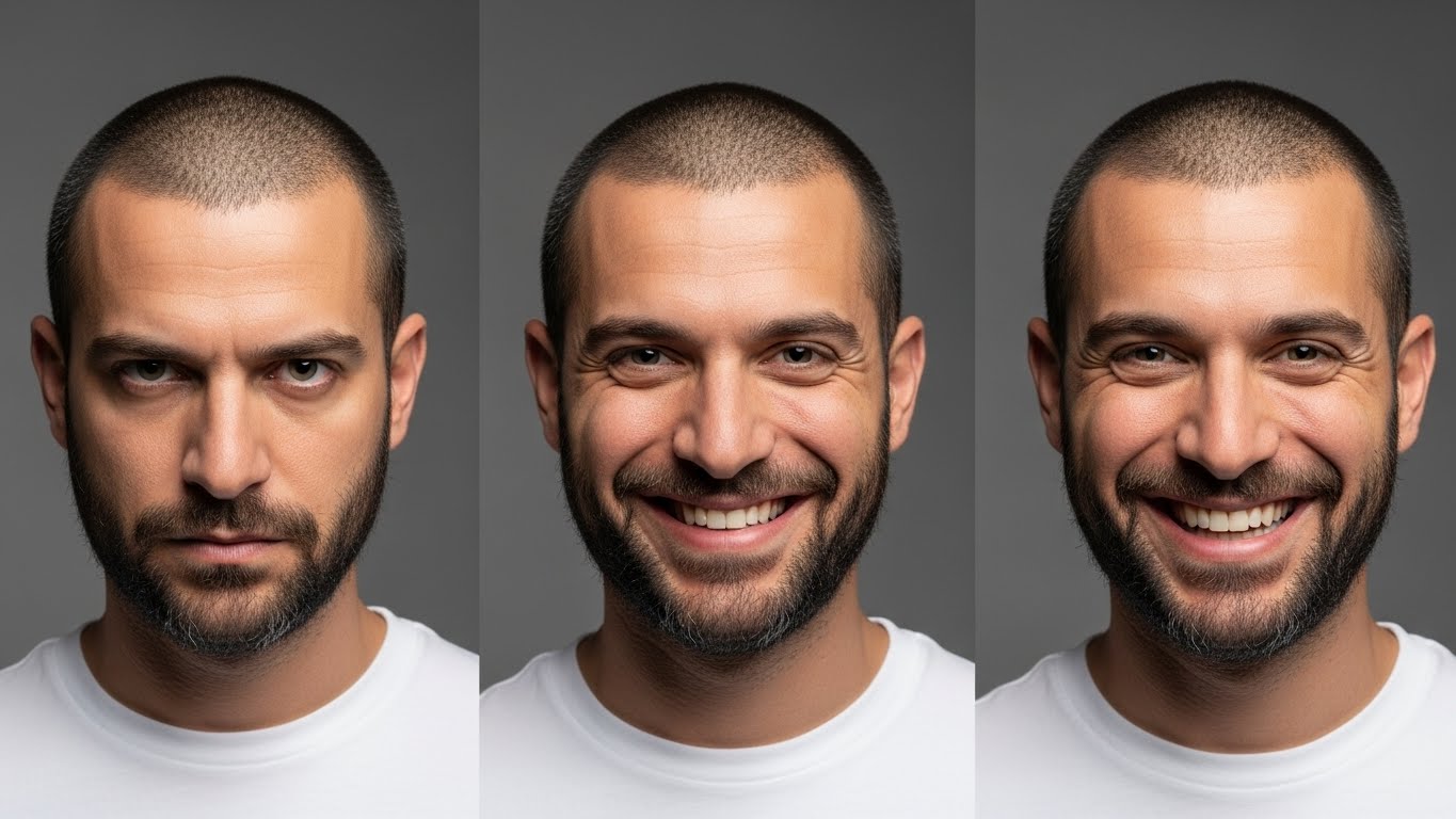 מפרצוף רציני לחיוך אותנטי - הכוח של ביטוי פנים נכון