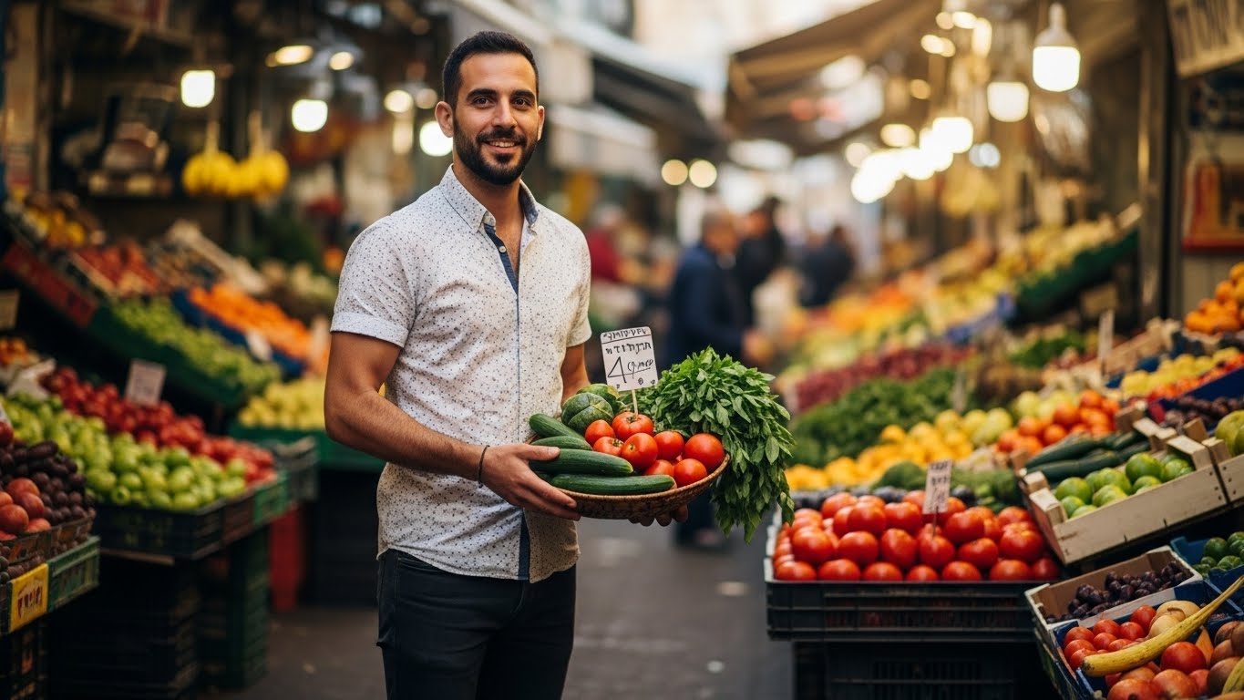 צילום אותנטי בשוק הכרמל - משדר ישראליות וחיבור לתרבות המקומית