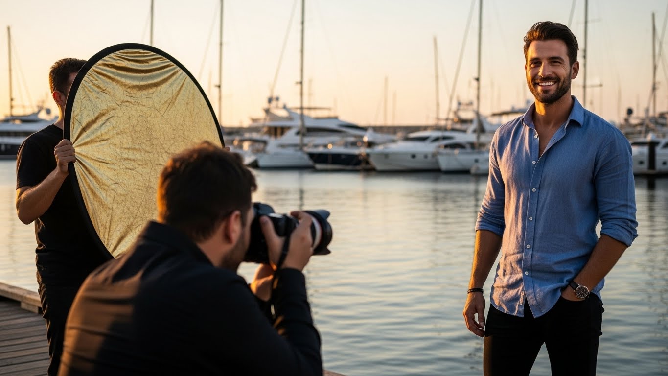 צילום בשעה הזהובה בנמל תל אביב - הסוד לתמונות פרופיל מנצחות