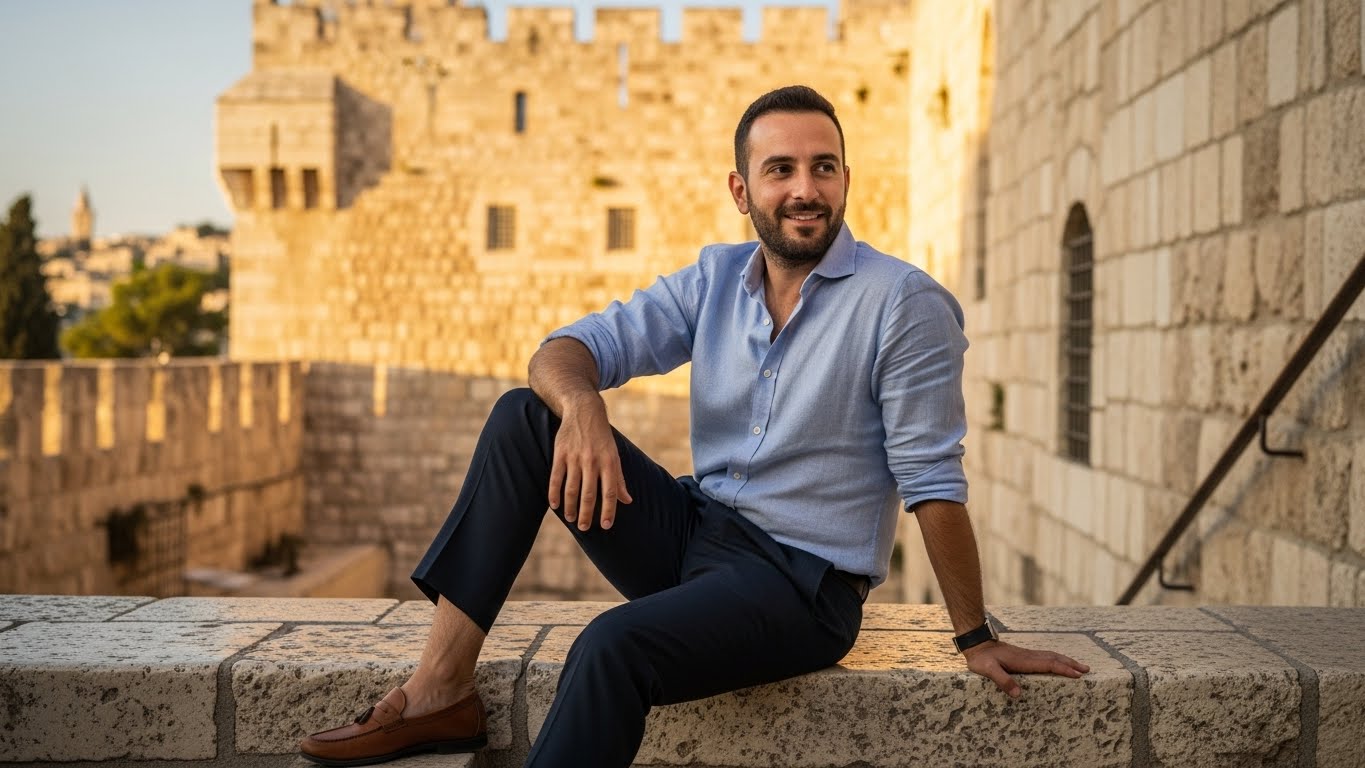 צילום על רקע העיר העתיקה - שילוב מושלם של היסטוריה ואלגנטיות