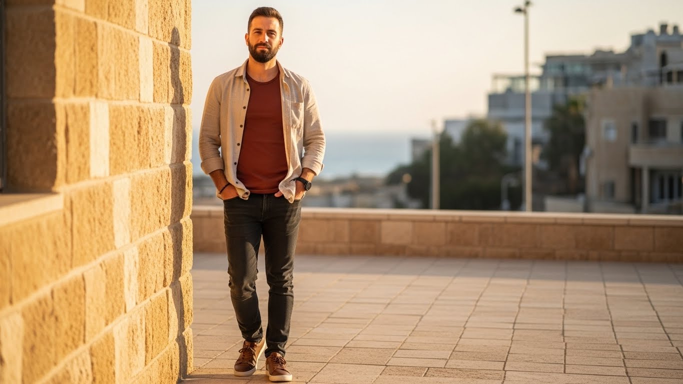 גבריות טבעית ומלוטשת - הטרנד של raw masculinity בצבעים חמים ומזמינים