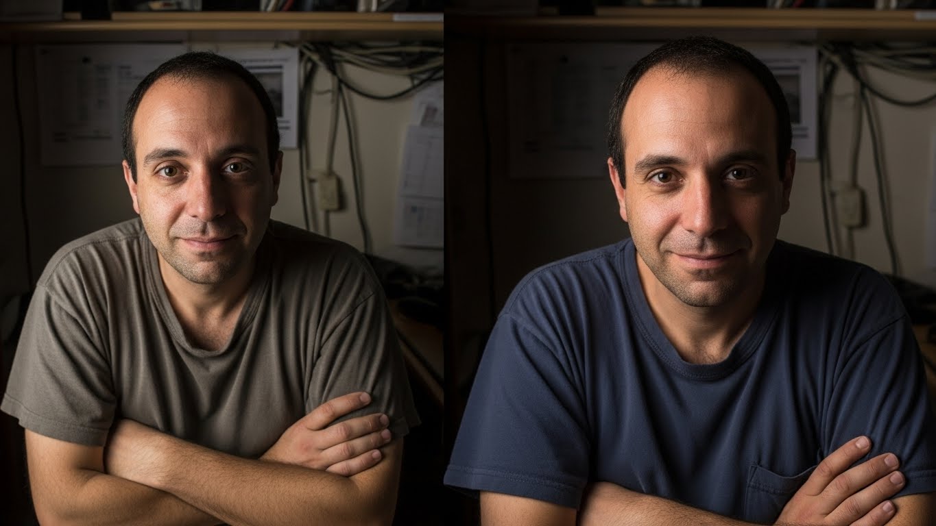 הטרנספורמציה של אמיר המעצב - מצילום חובבני עם זווית לא מחמיאה, לפורטרט מקצועי בעיר העתיקה עם הזווית המושלמת והתאורה הנכונה