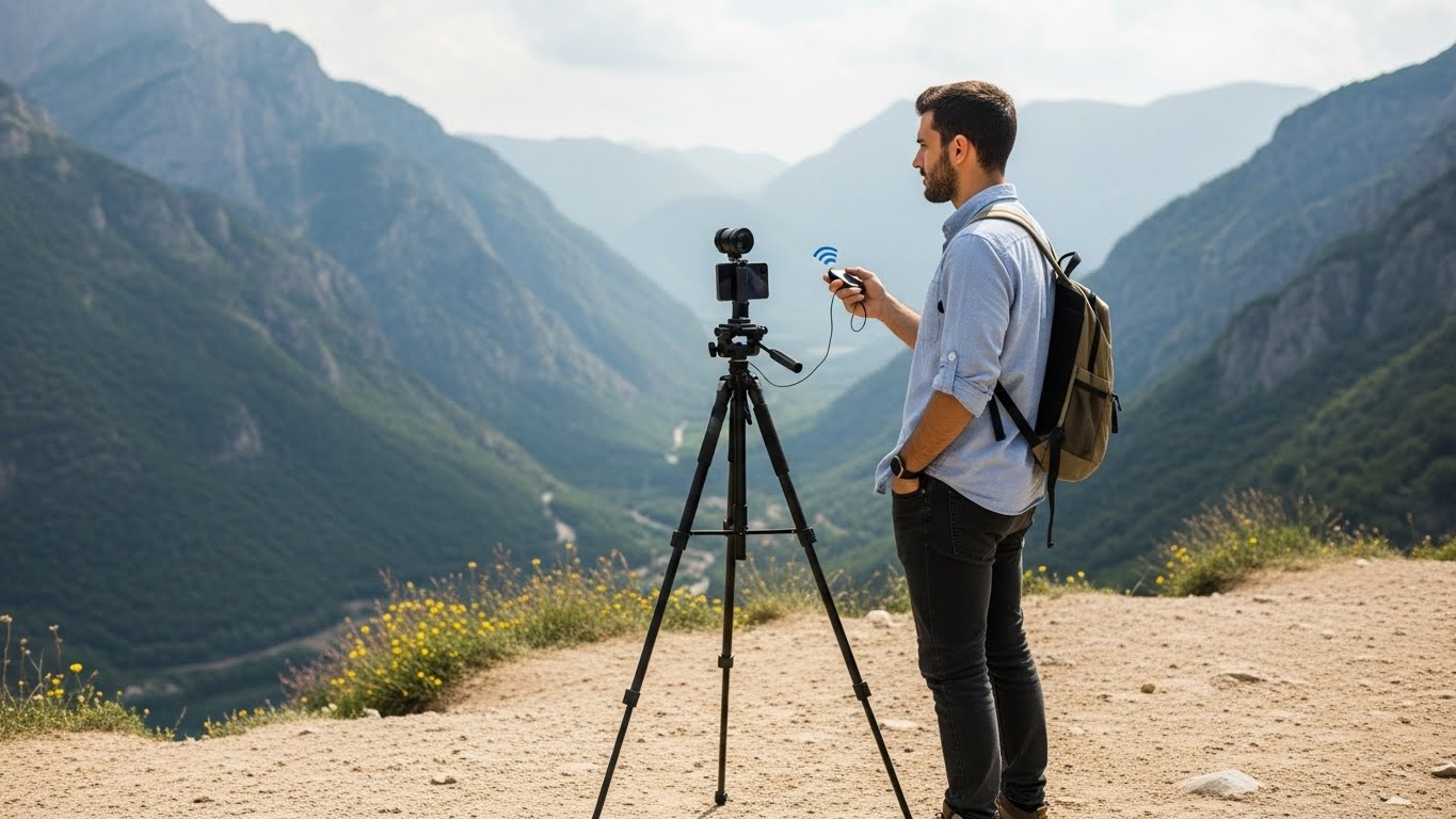 טכניקת צילום עצמי עם חצובה ושלט - הפתרון המקצועי למטיילים בודדים שרוצים תמונות איכותיות