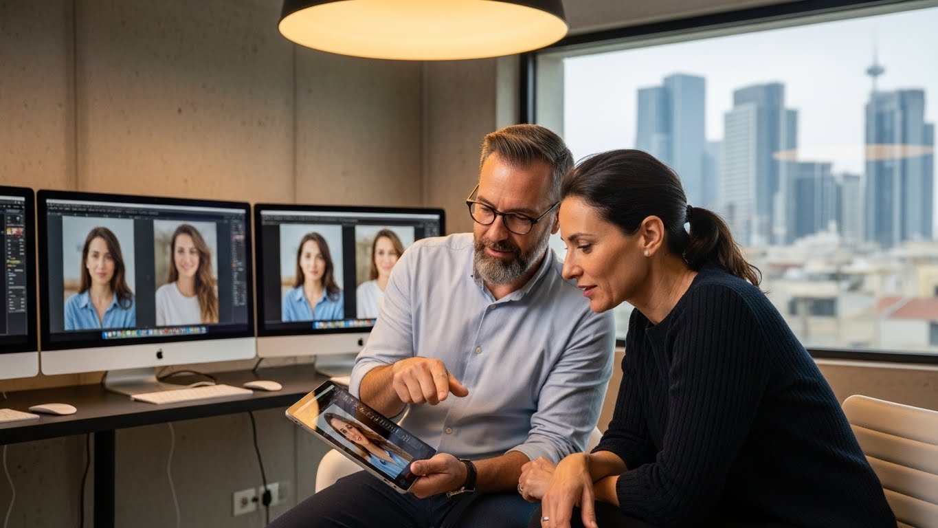 שיתוף פעולה בין צלם מקצועי לטכנולוגיית AI - העתיד של צילום תמונות לטינדר