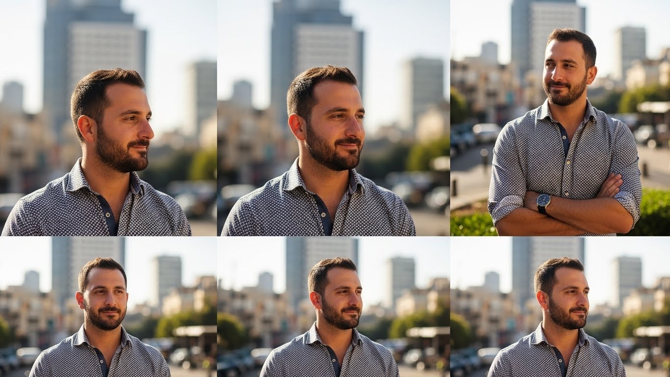 תהליך יצירת ביטוי פנים אותנטי - מעצבני למלא ביטחון בכמה דקות