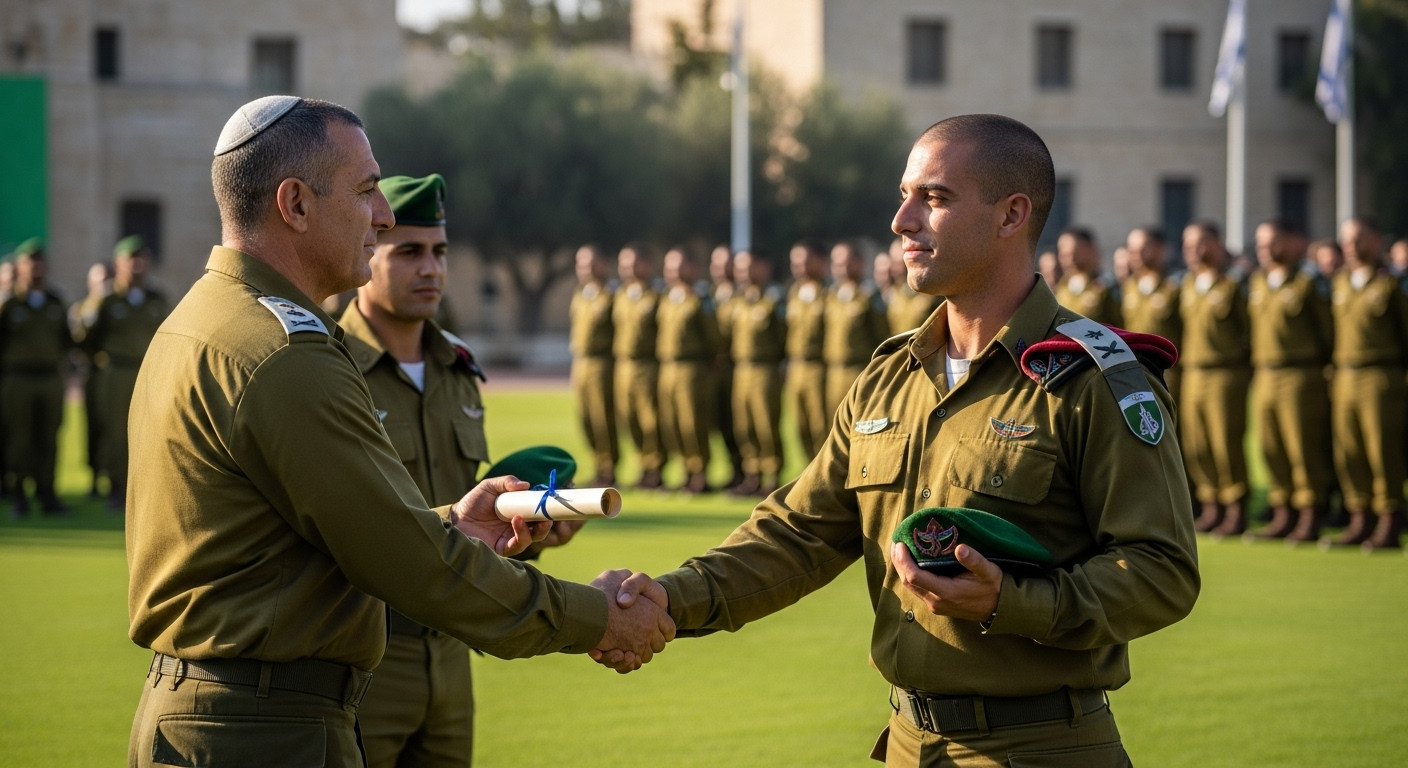 טקס סיום קורס צבאי - הישג מקצועי ראוי לציון