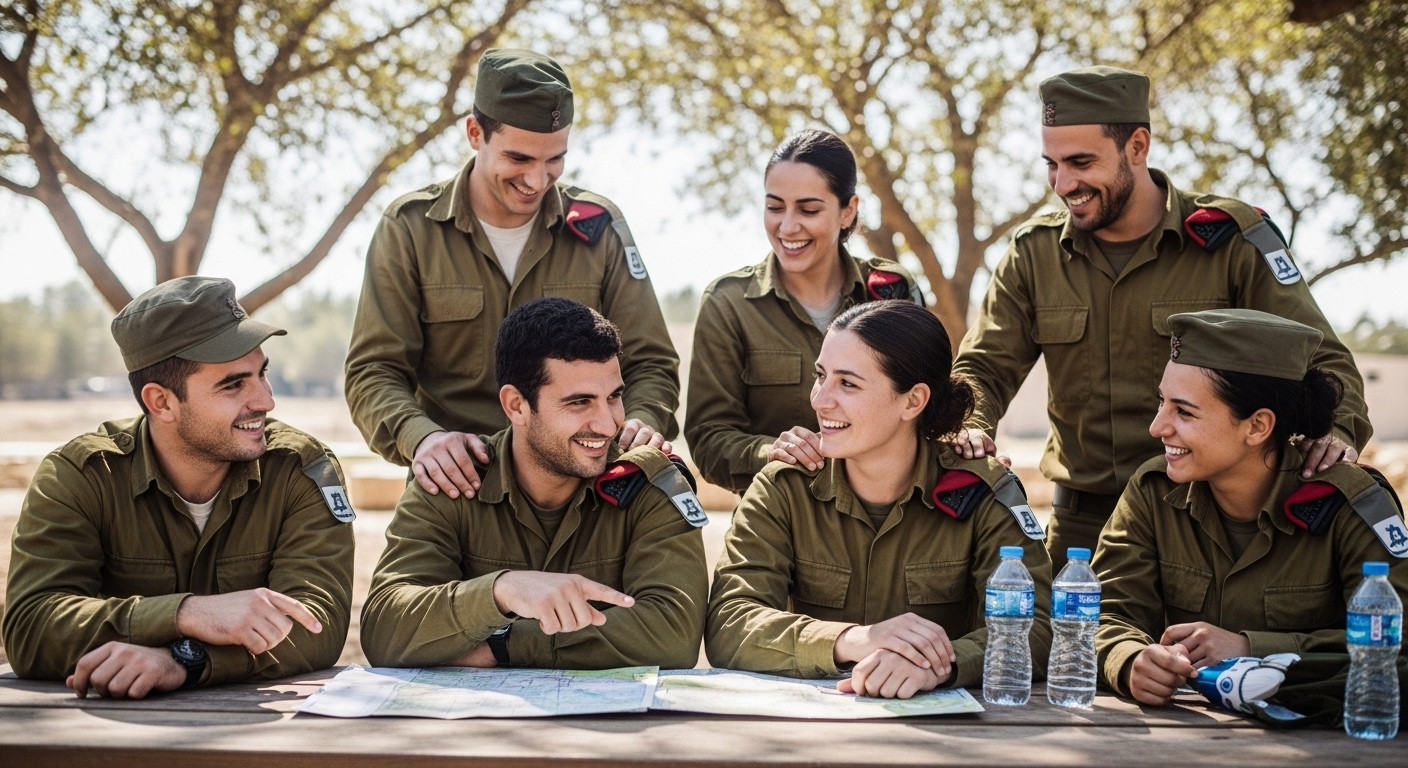 תמונה קבוצתית של חיילים - עבודת צוות ואותנטיות