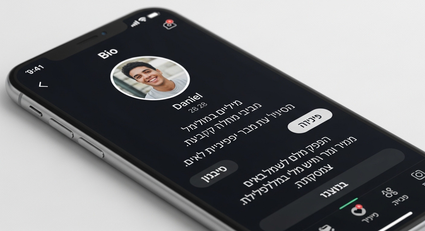 דוגמה לביו עם אזכור חגים - שילוב זהות בצורה אטרקטיבית ולא כוחנית