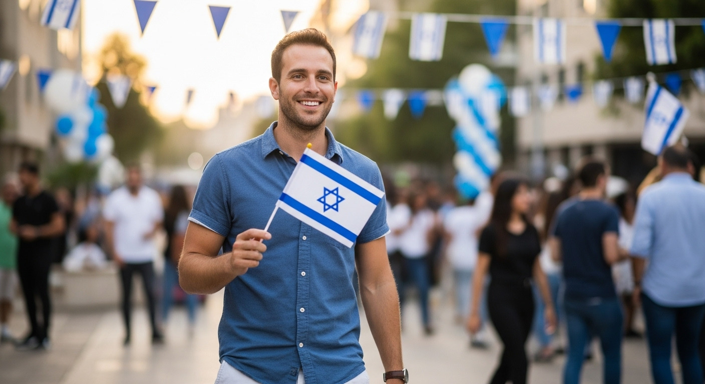 תמונת פרופיל גבר ביום העצמאות