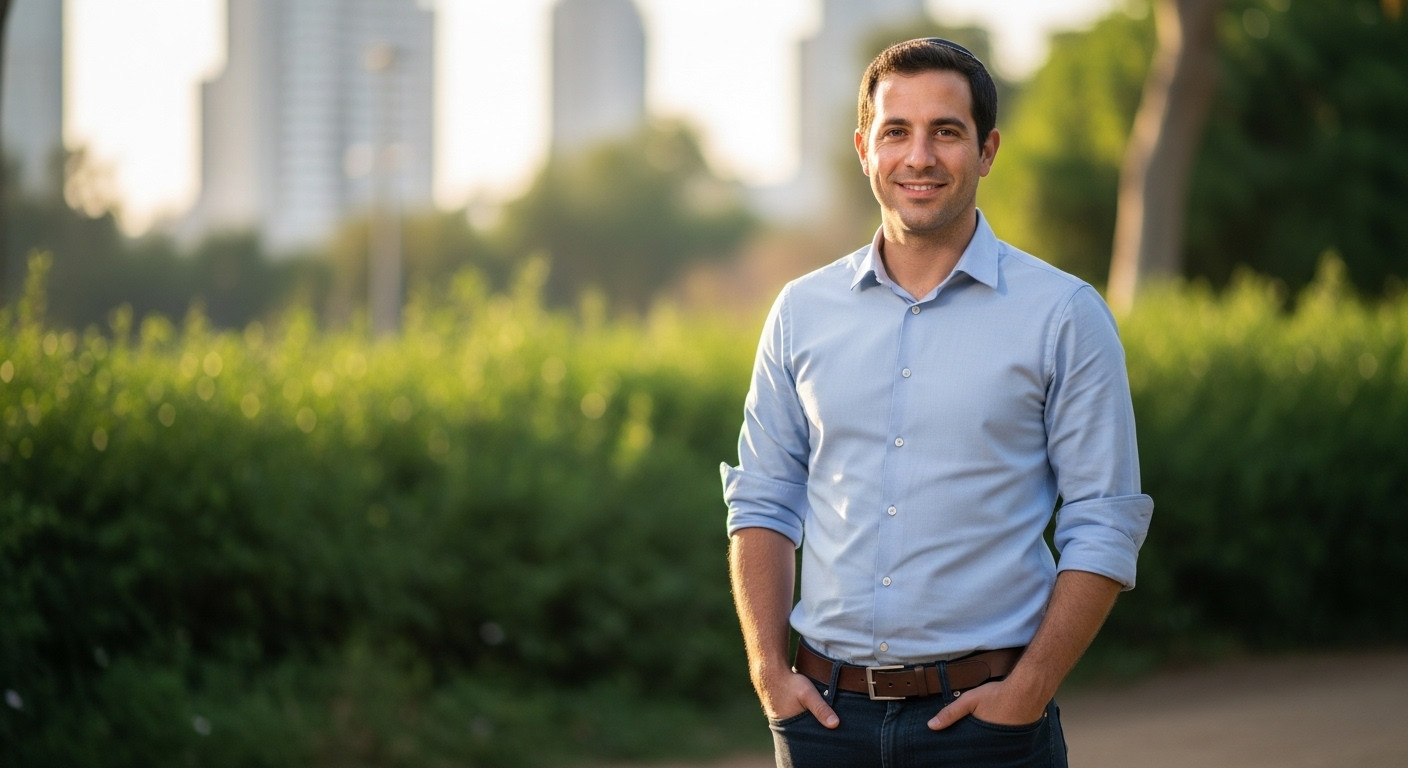 צילום פרופיל מקצועי לאתרי הכרויות לגבר ישראלי חוזר בתשובה בתל אביב